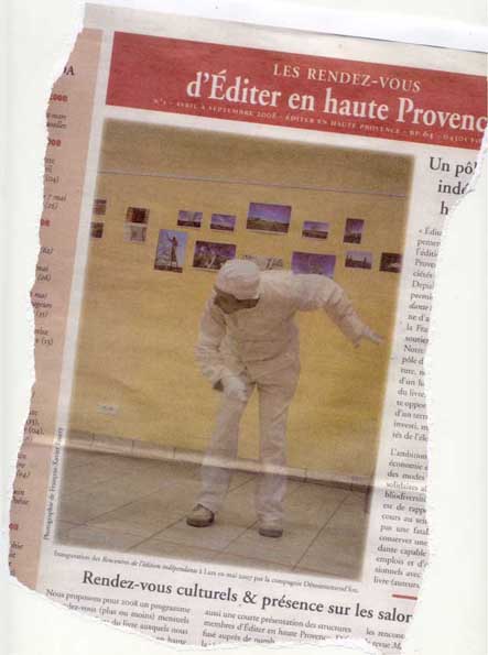 Inauguration des "Rencontres de l'édition indépendante" ( {Les RdV d'Editer en Haute-Provence} avril-sept 2008)